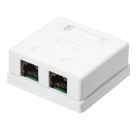 Розетка компьютерная RJ-45(8P8C), категория 5e, одинарная, внешняя, неэкранированная Dual IDC