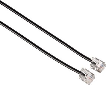 Кабель телефонный HAMA H-44934 00044934 RJ-11(m)-RJ-11 (m), 3м, черный