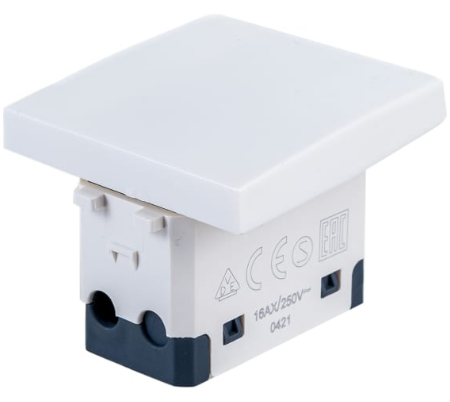Переключатель 1 кл. 45х45 16 А, 250 В LK45