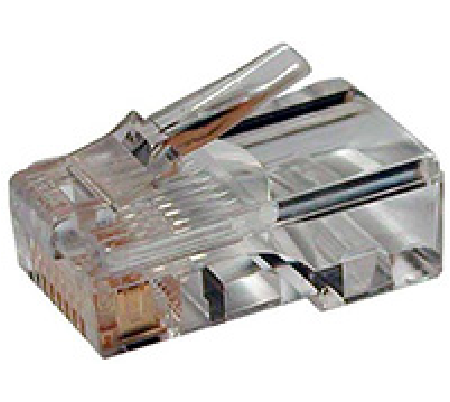 Разъем (коннектор, джек) RJ-45(8P8C) под витую пару, PLUG-8P8C-U-C5 Hyperline/ REXANT