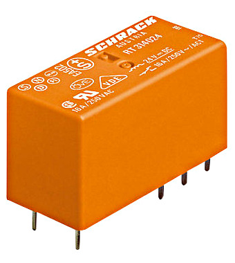 RT424730 Реле электромеханическое: контакты 2CO 8A AgNi, Uкат. 230V AC