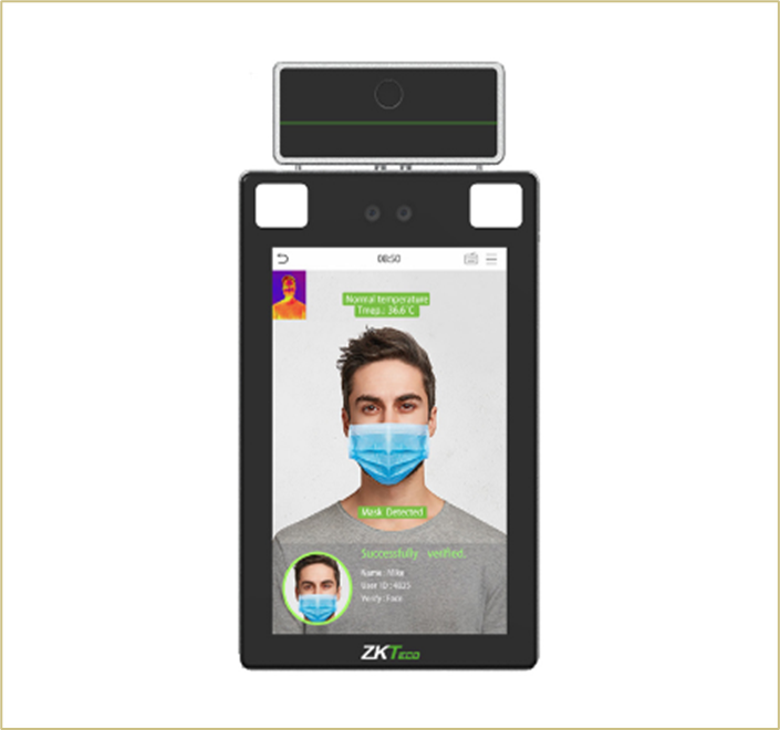 Мультибиометрический терминал с измерением температуры ZKTeco ProFace X[TI]
