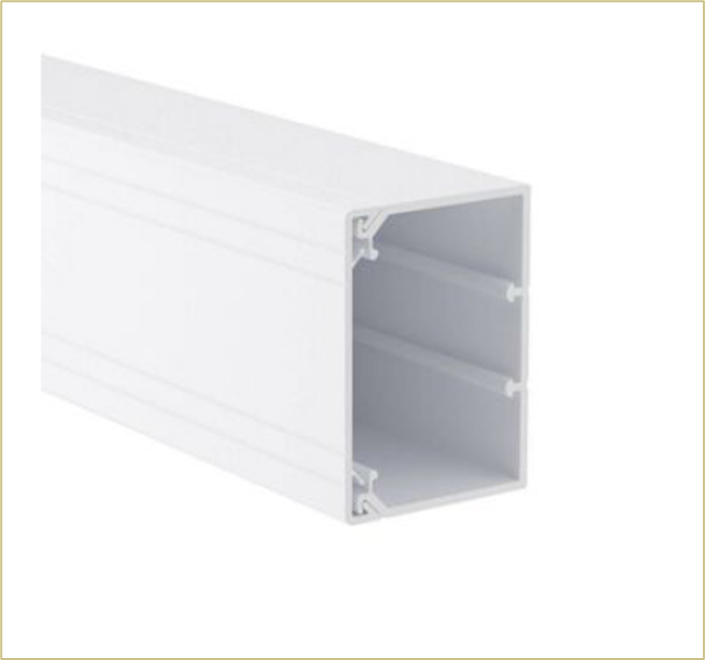 Короб с направляющимиТА-GN 80*60 WO (RAL 9010) (цена за 1 метр) ДКС 01785