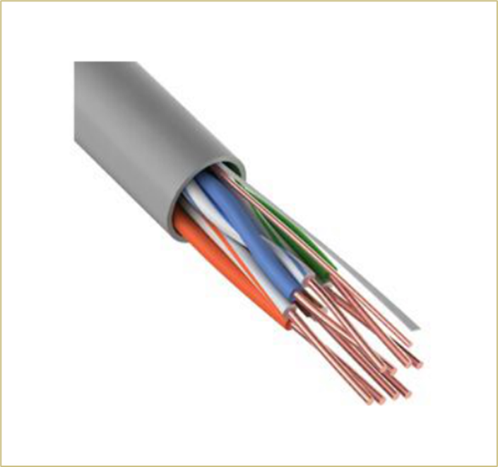 Кабель витая пара U/UTP, CAT 5e, ZH нг(А)-HF, 4PR, 24AWG, INDOOR, SOLID, серый, 305 м, REXANT