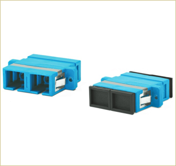 Адаптер оптический проходной SC-SC, SM, duplex, корпус пластиковый, Hyperline FA-P11Z-DSC/DSC-N/BK-B