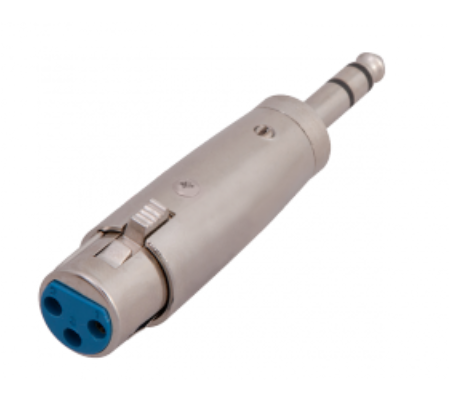Переходник, гнездо  XLR CANON - штекер  6.3мм REXANT
