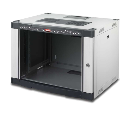 Шкаф телекоммуникационный настенный 19'' 9U 600x600x512 (LN-WM09U6060-LG-211)